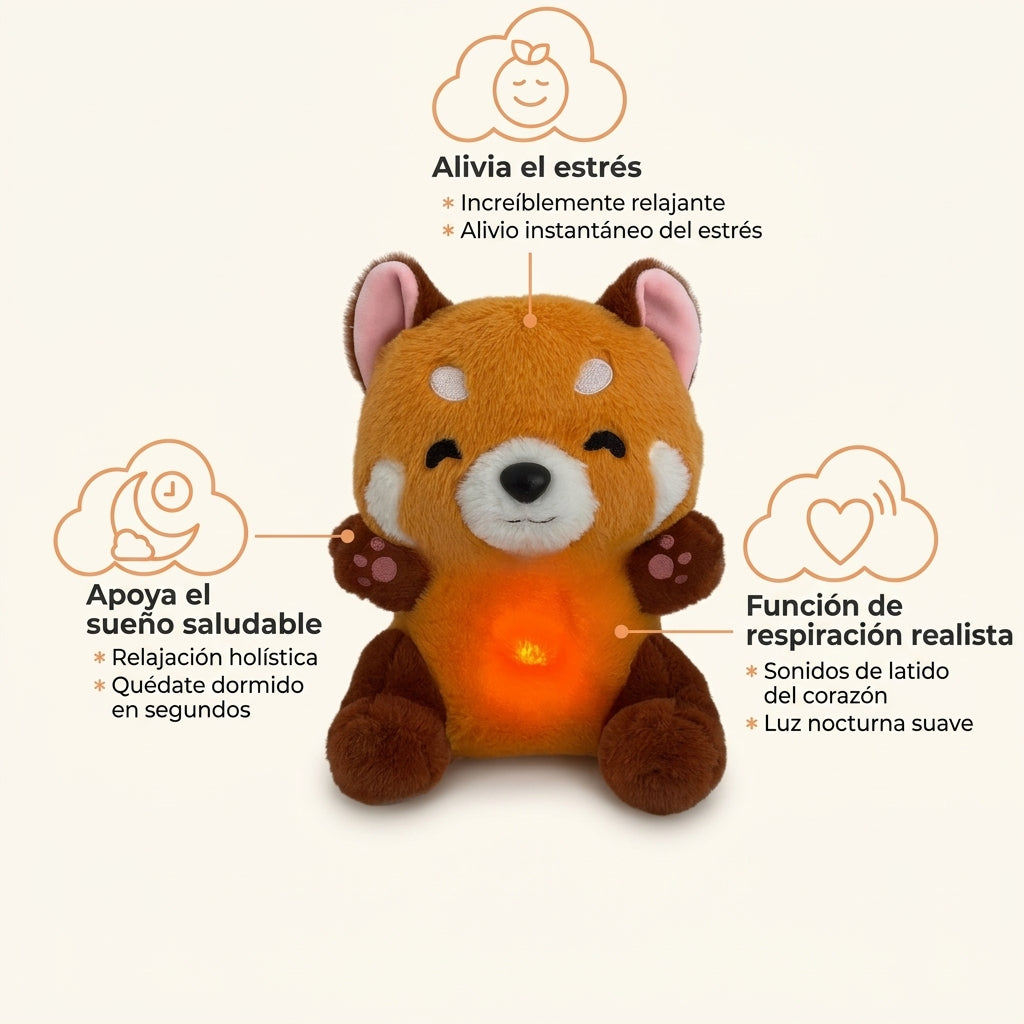 Peluche panda con función de respiración realista